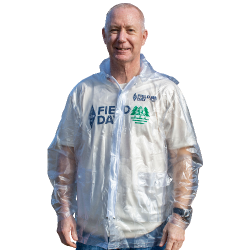 Field Day Rain Jacket Evergreen (Clear)