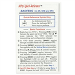 Baofeng UV-R5 Series Reference Card (Nifty)