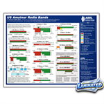 US Bands Chart and WAS Map 8.5 x 11 (Laminated)